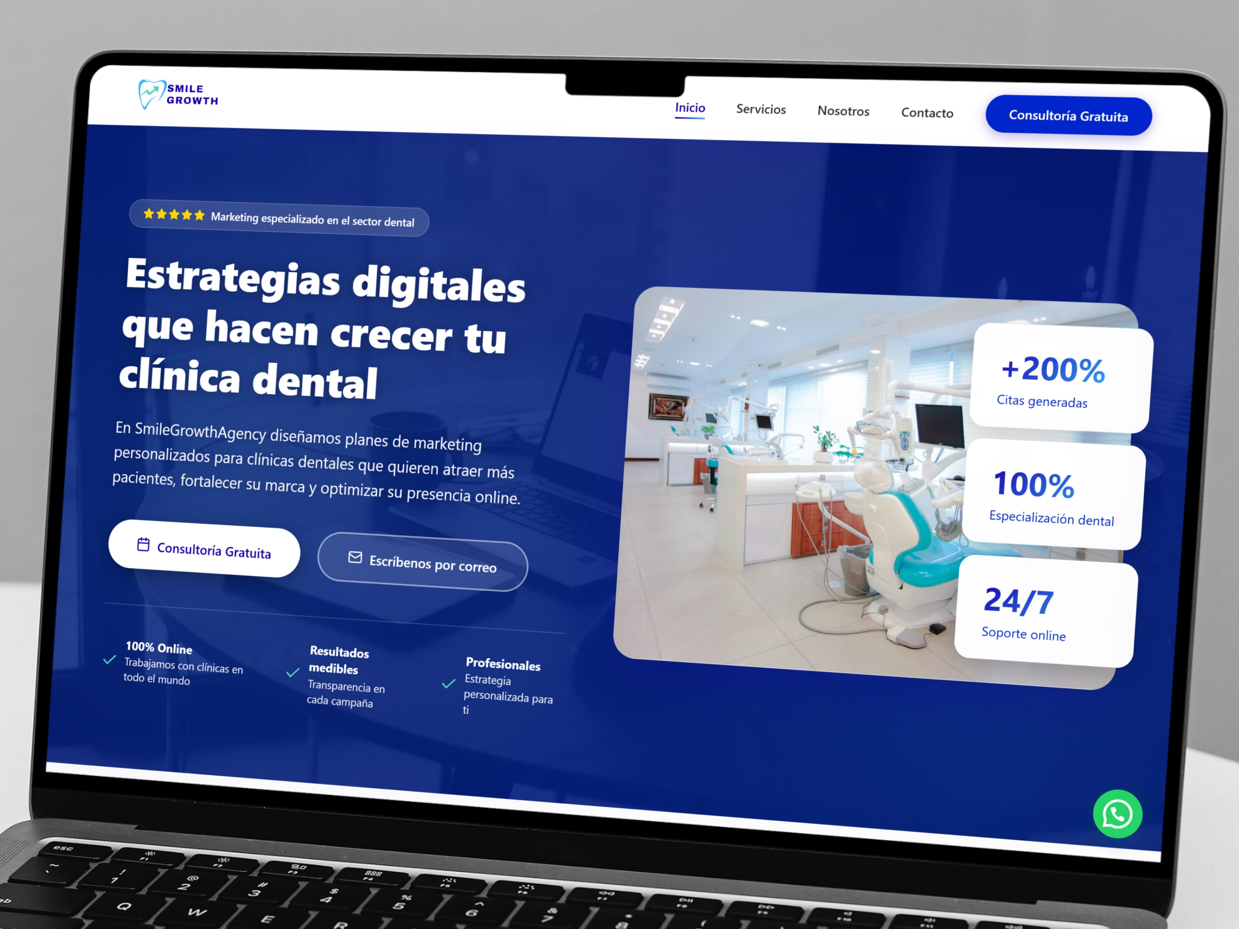 Diseño web landing page
